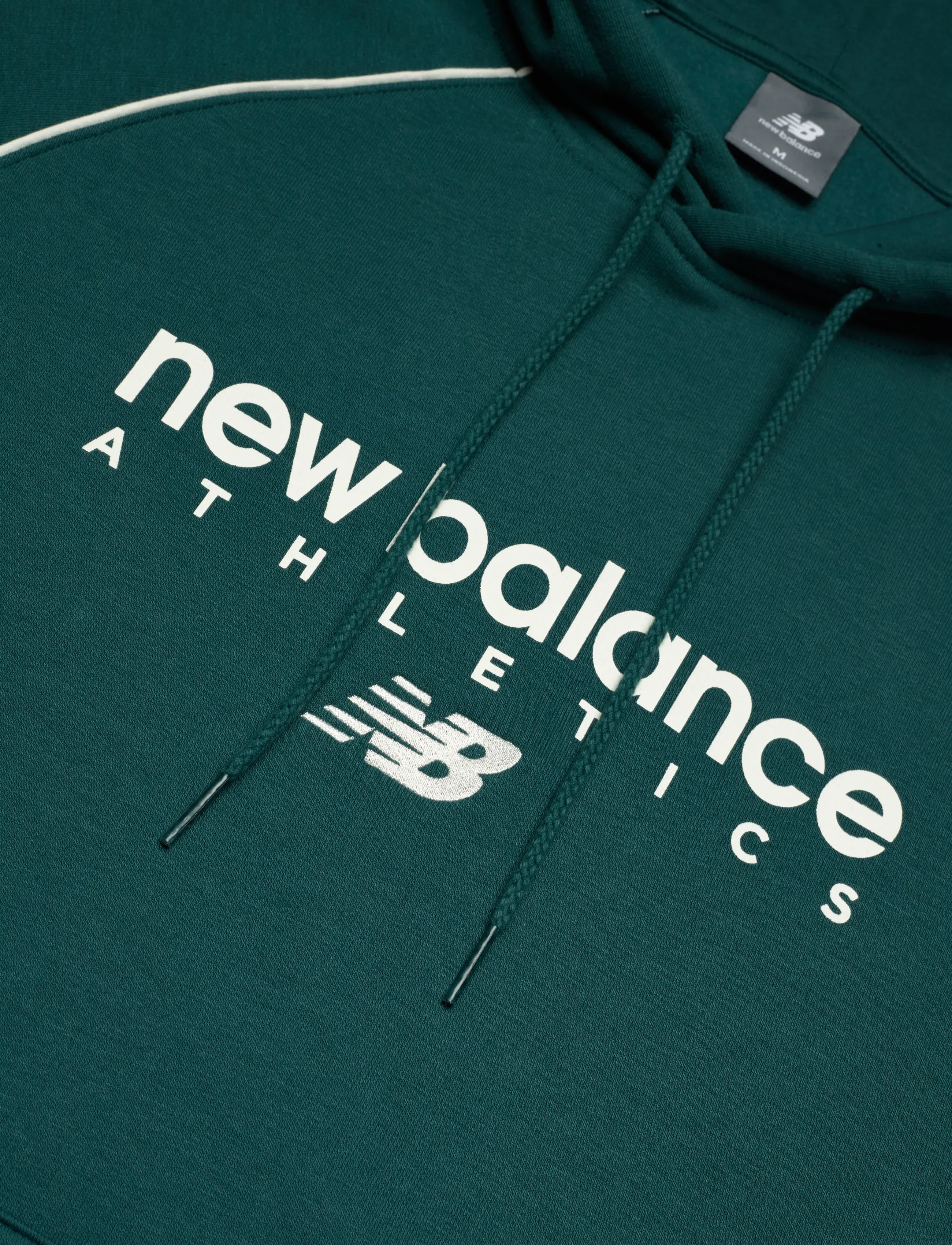 New Balance - Linear Graphic Fleece Hoodie - overdele - medusa green - 2