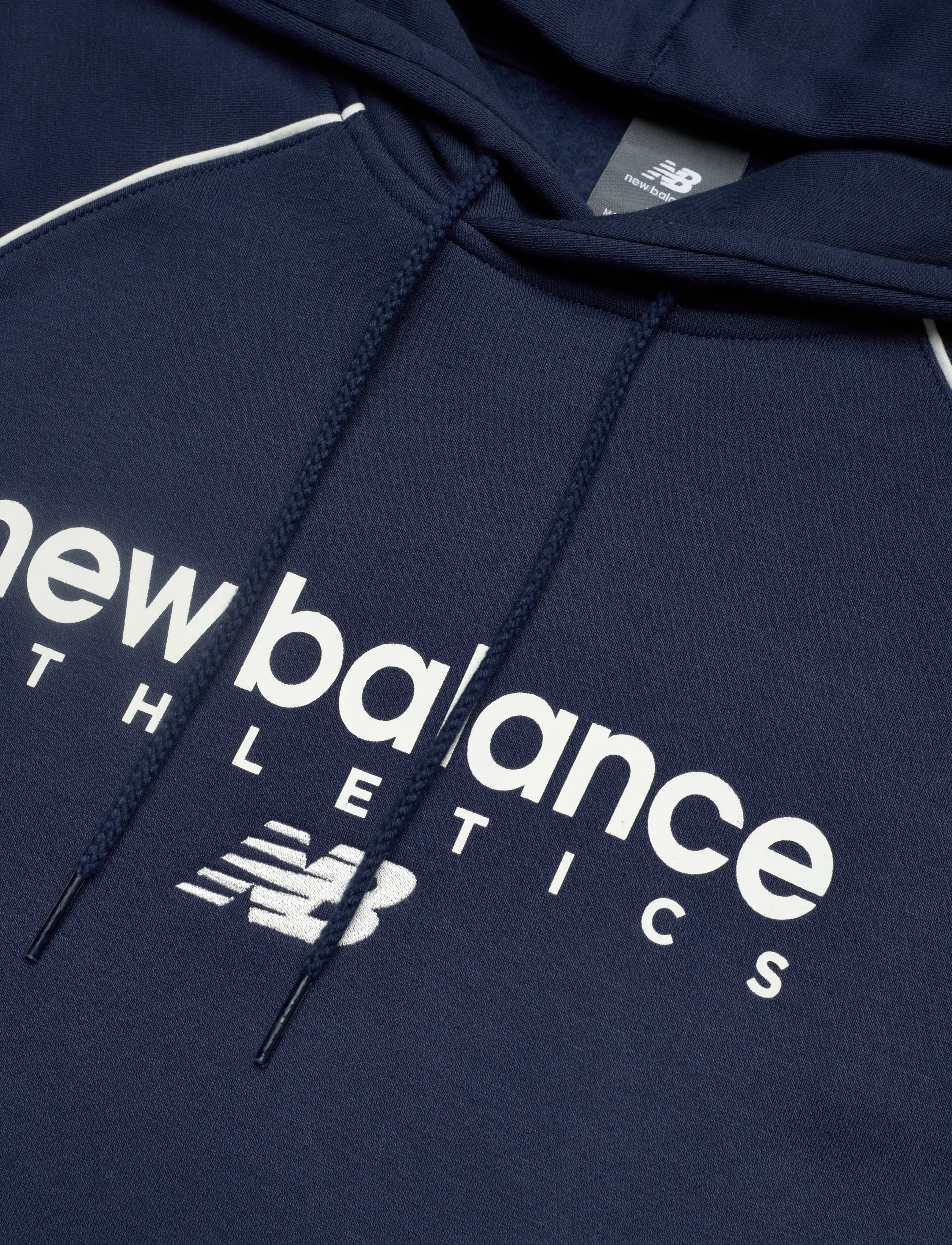 New Balance - Linear Graphic Fleece Hoodie - overdele - nb navy - 5