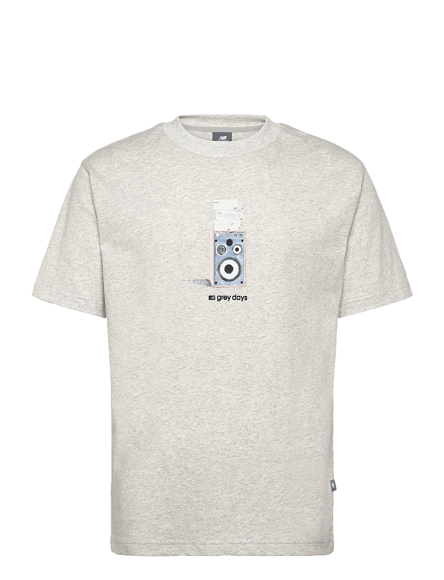 New Balance - Grey Days Speaker T-Shirt - t-shirts - ash heather - 0