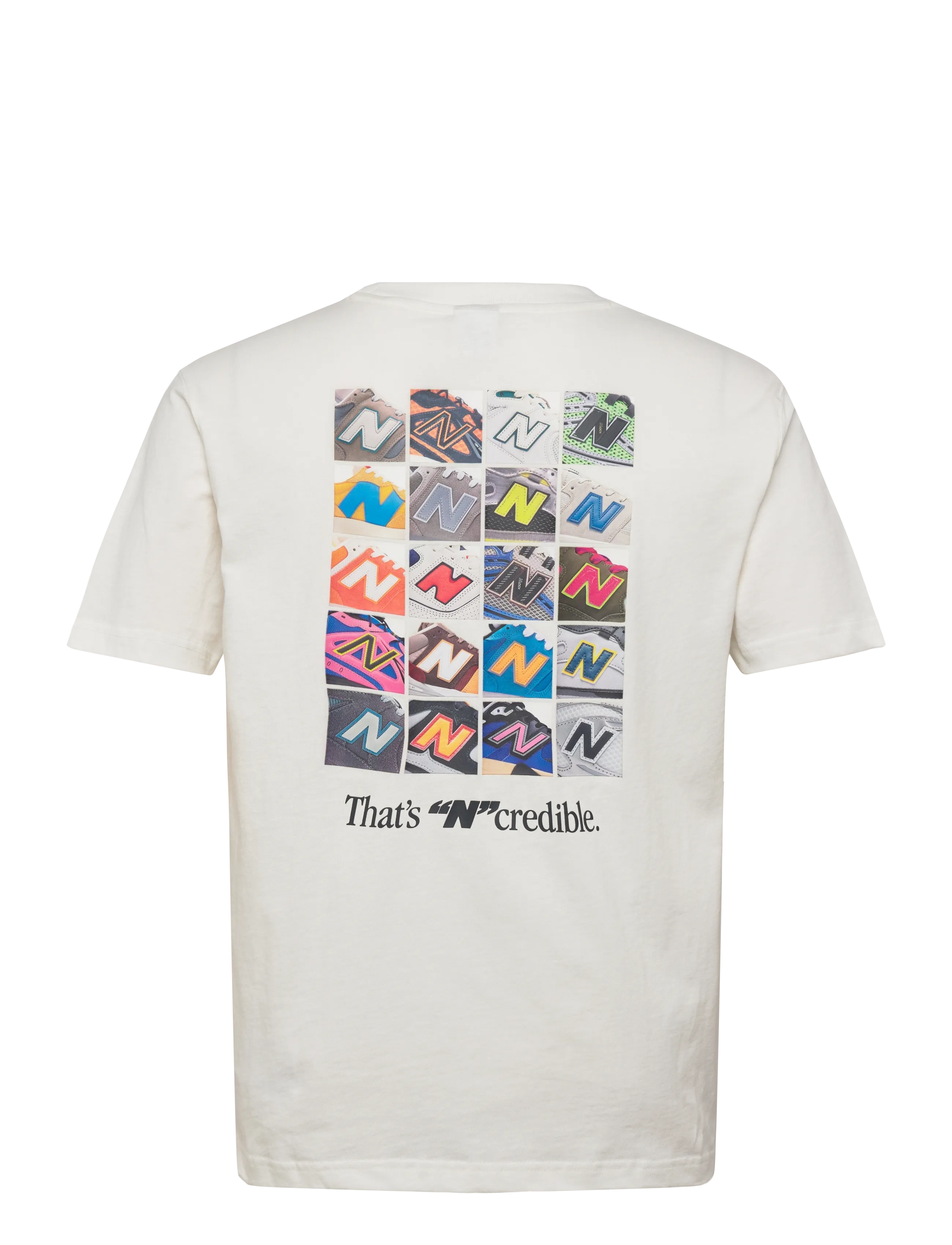 New Balance - N Collage T-Shirt - tops & t-shirts - sea salt - 1