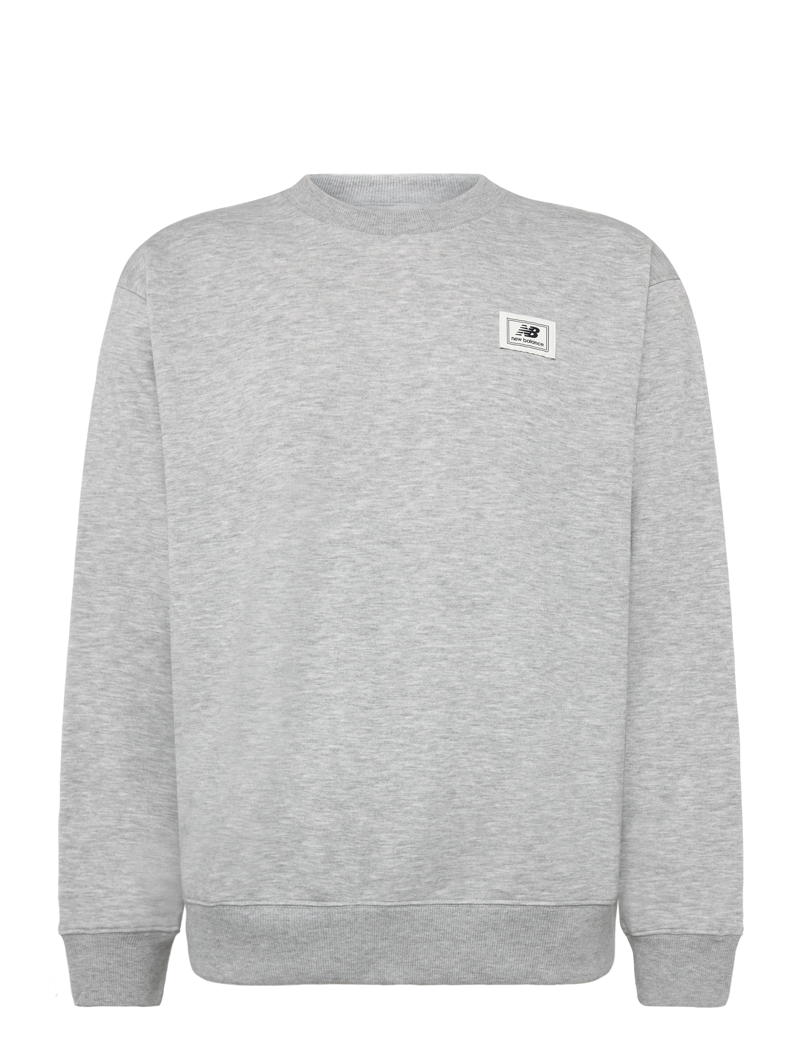 New Balance Woven Label Crew - Sweatshirts & Hoodies - ATHLETIC GREY/MULTI / grey