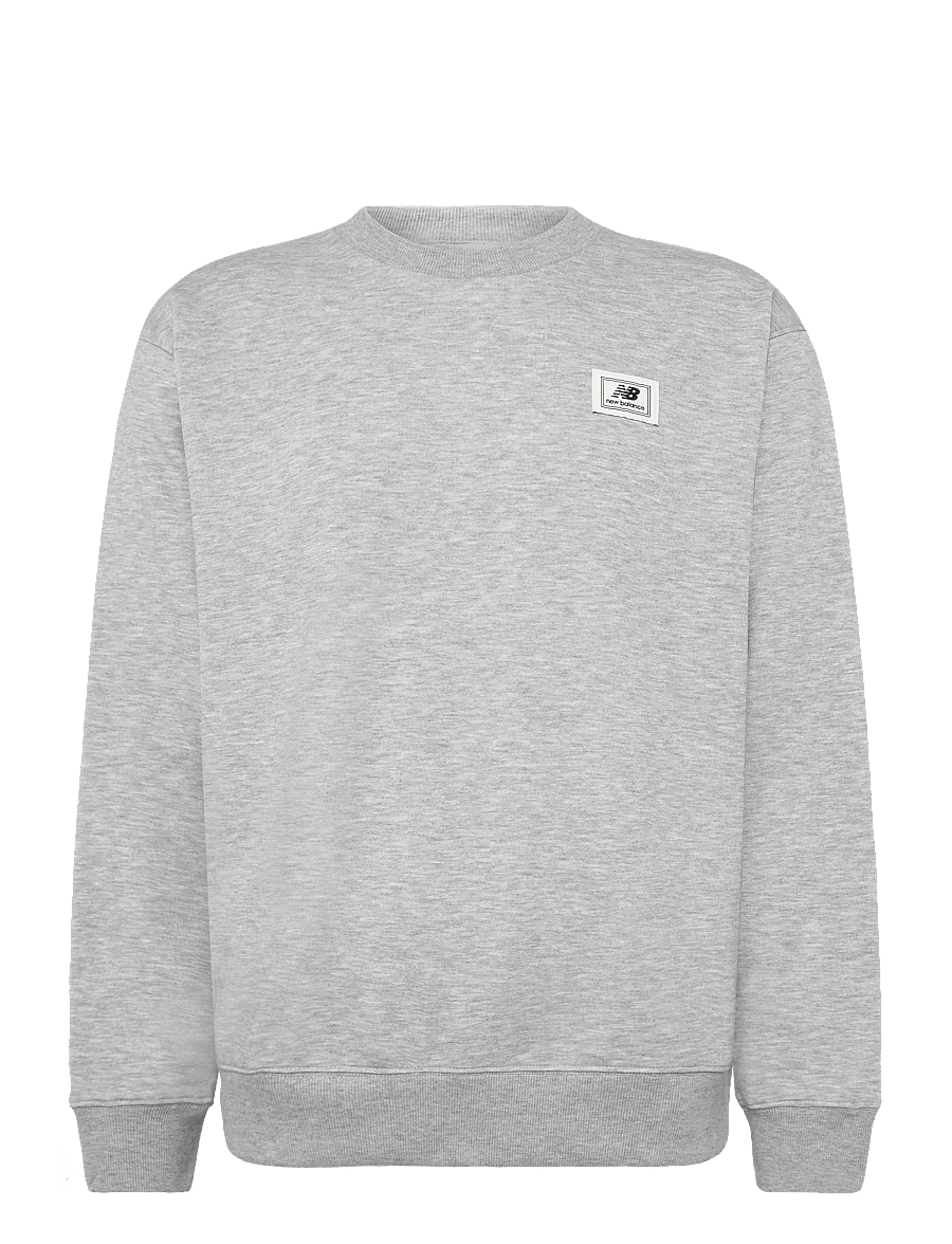 New Balance - Woven Label Crew - oberteile - athletic grey/multi - 0