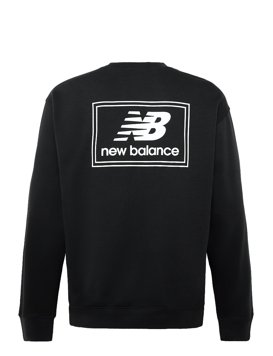 New Balance - Woven Label Crew - oberteile - black - 1