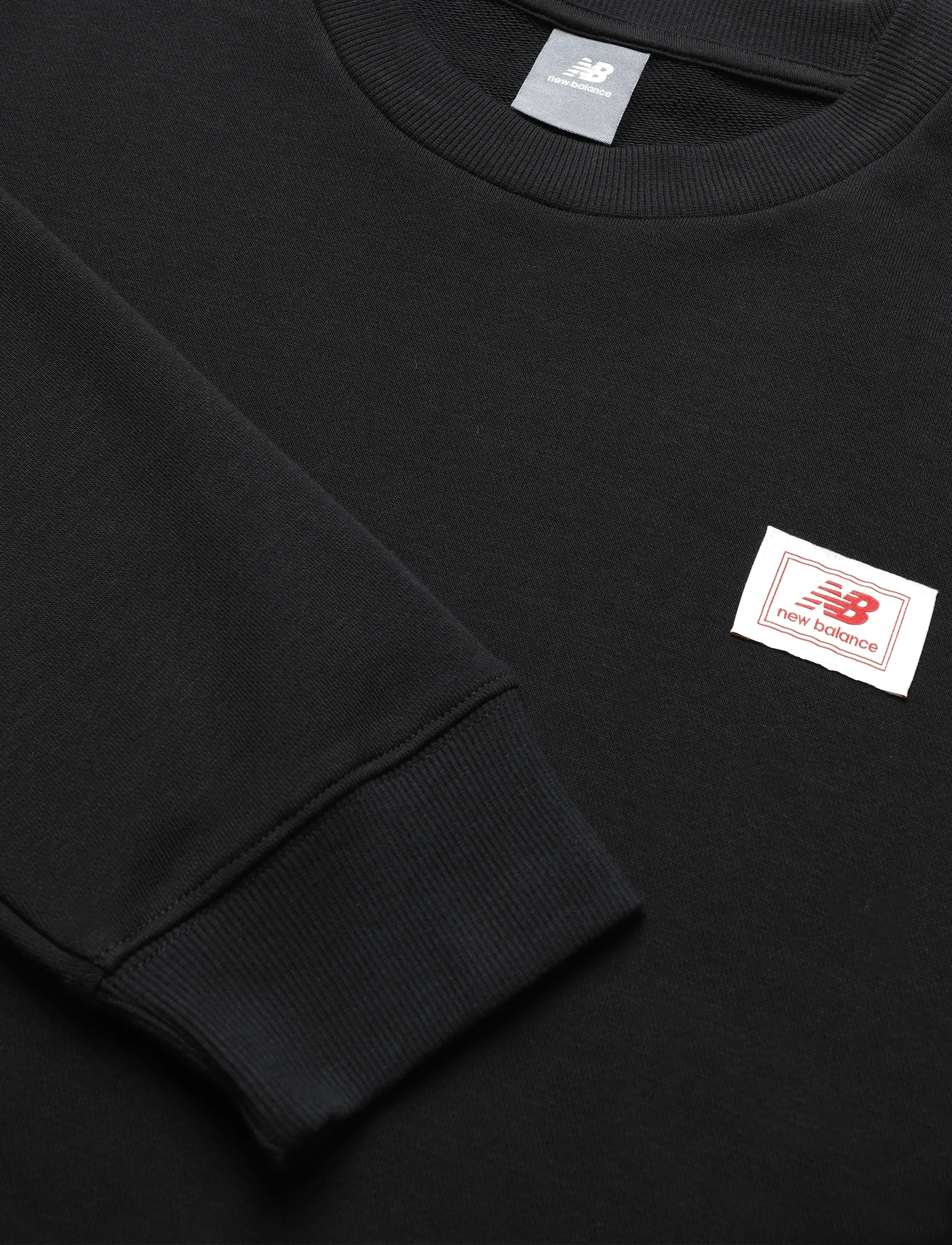 New Balance - Woven Label Crew - overdele - black - 2