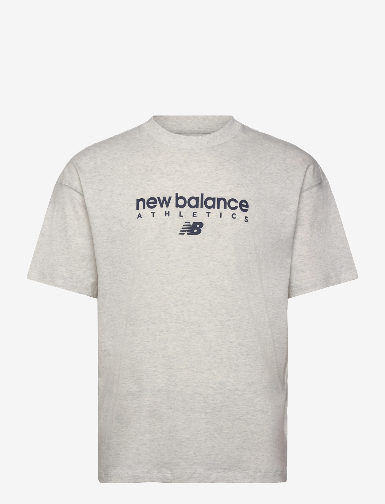 New Balance - Linear Graphic T-Shirt - t-shirts - ash heather - 0