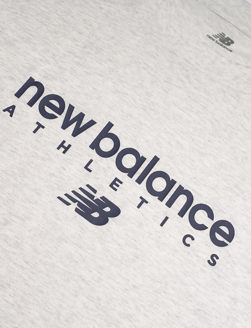 New Balance - Linear Graphic T-Shirt - t-shirts - ash heather - 2