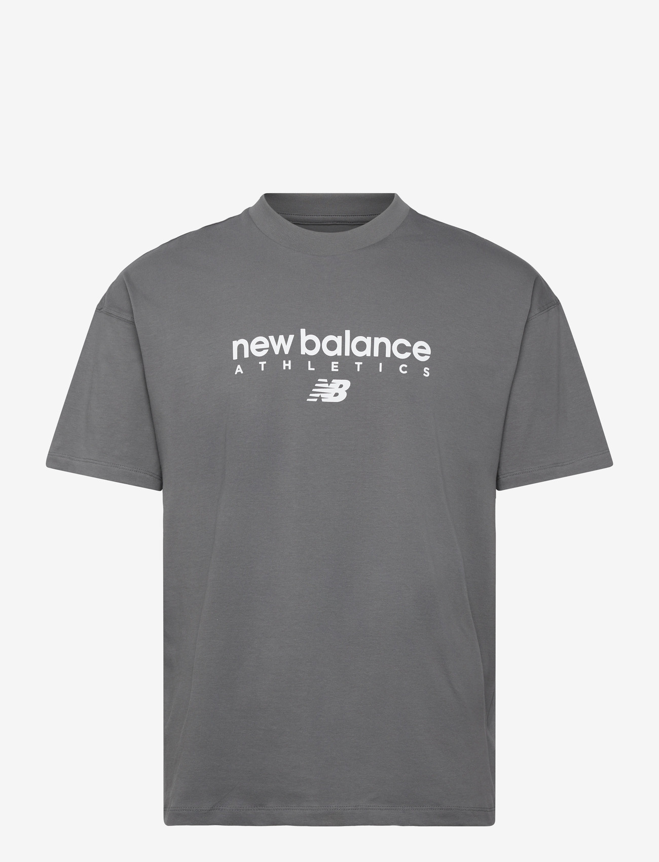 New Balance - Linear Graphic T-Shirt - oberteile & t-shirts - castlerock - 0