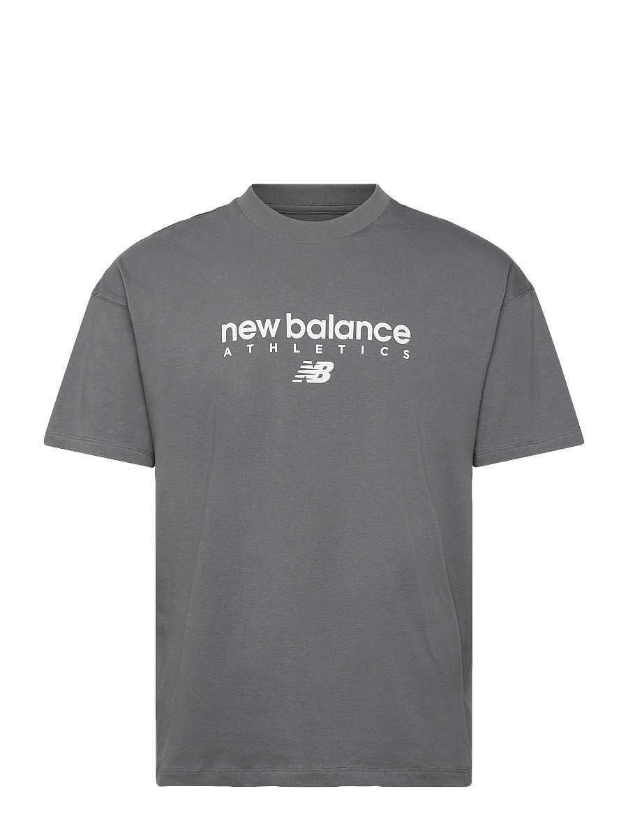 New Balance - Linear Graphic T-Shirt - t-shirts - castlerock - 0
