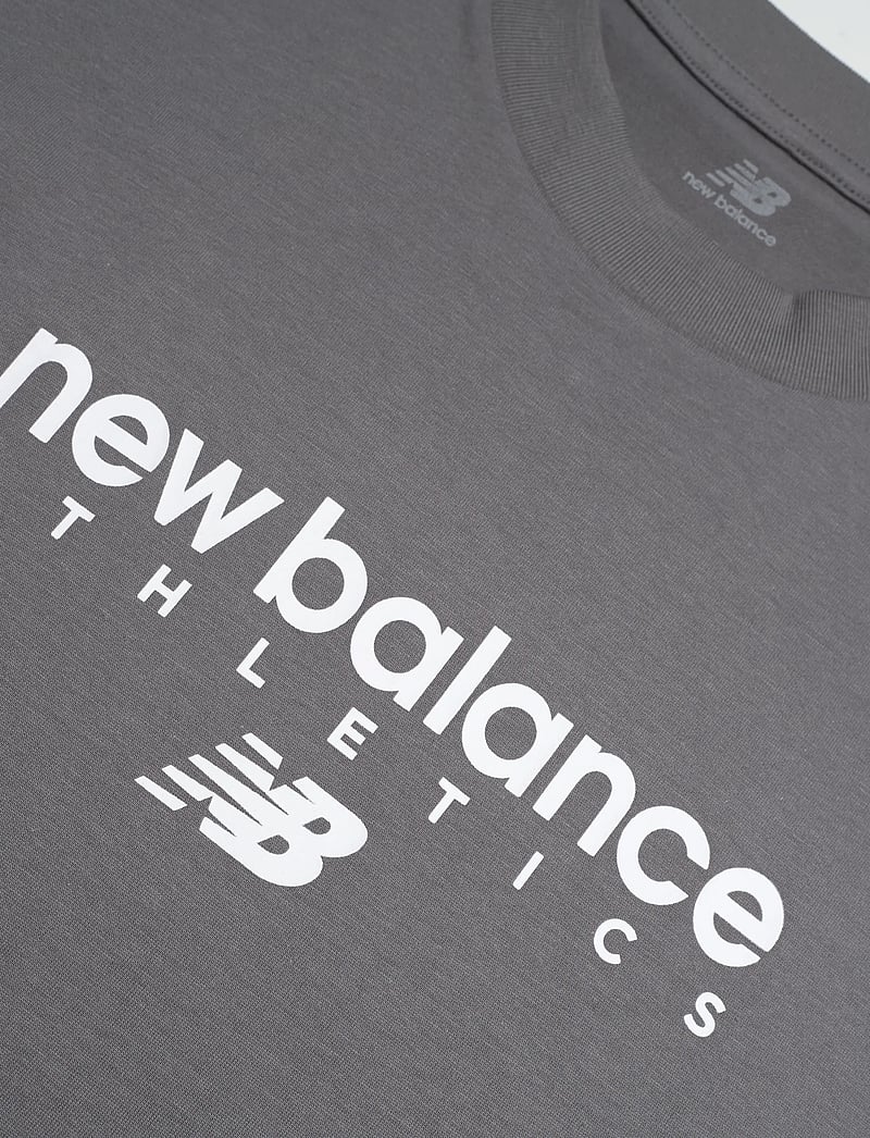 New Balance - Linear Graphic T-Shirt - oberteile & t-shirts - castlerock - 2
