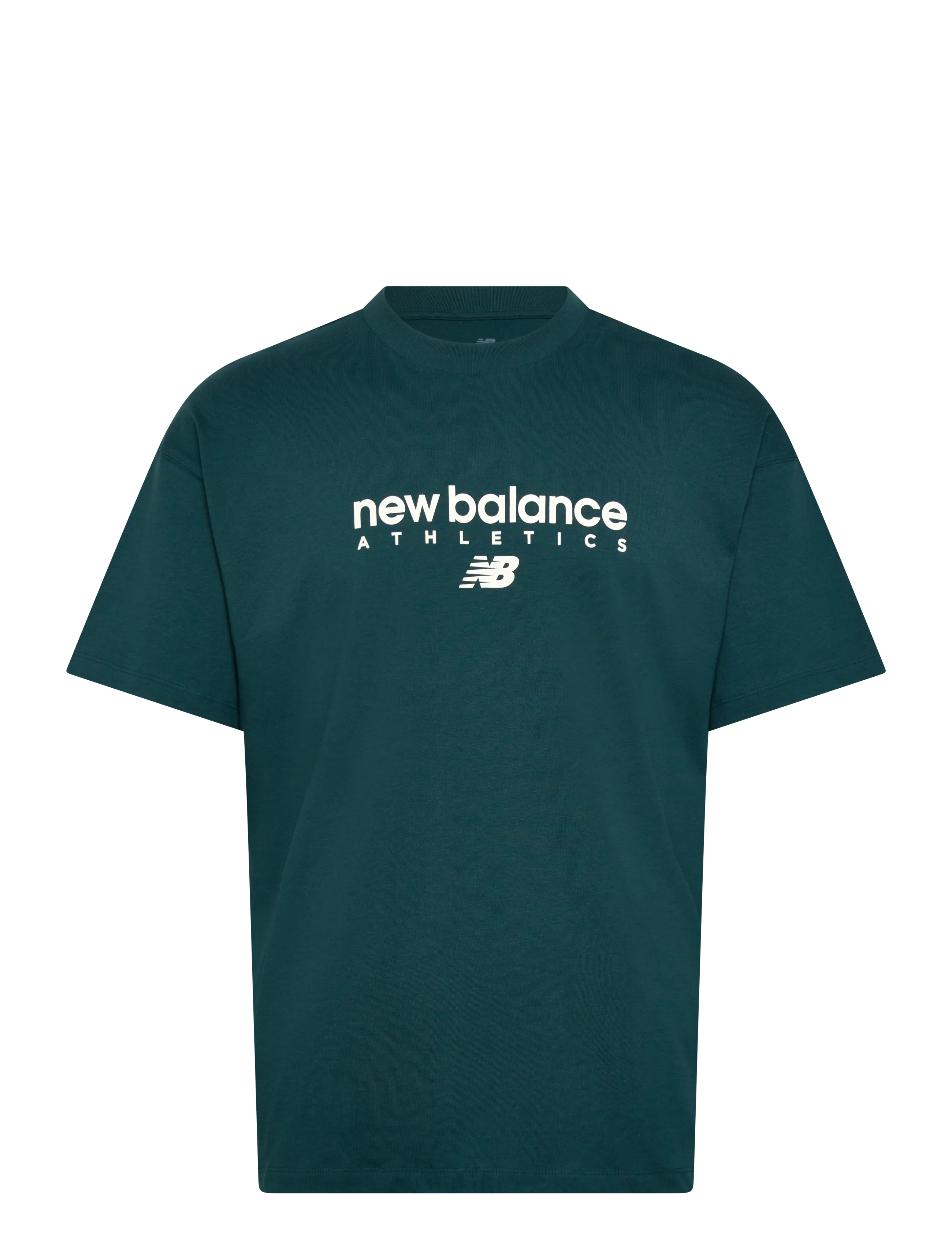 New Balance - Linear Graphic T-Shirt - oberteile & t-shirts - medusa green - 0