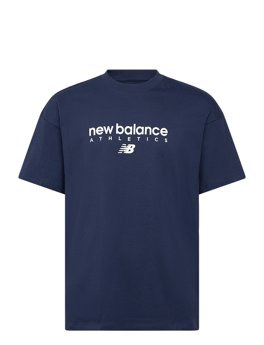 New Balance - Linear Graphic T-Shirt - t-shirts - nb navy - 0
