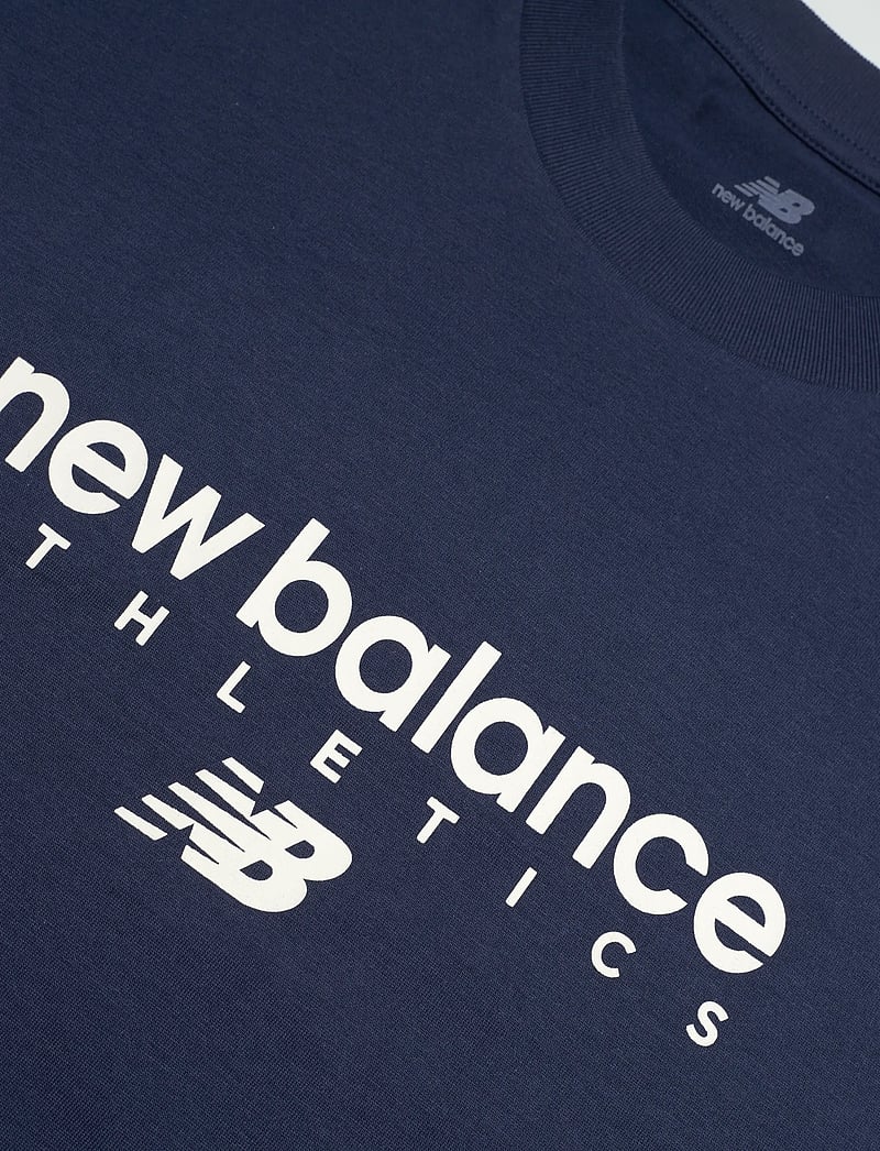 New Balance - Linear Graphic T-Shirt - oberteile & t-shirts - nb navy - 2