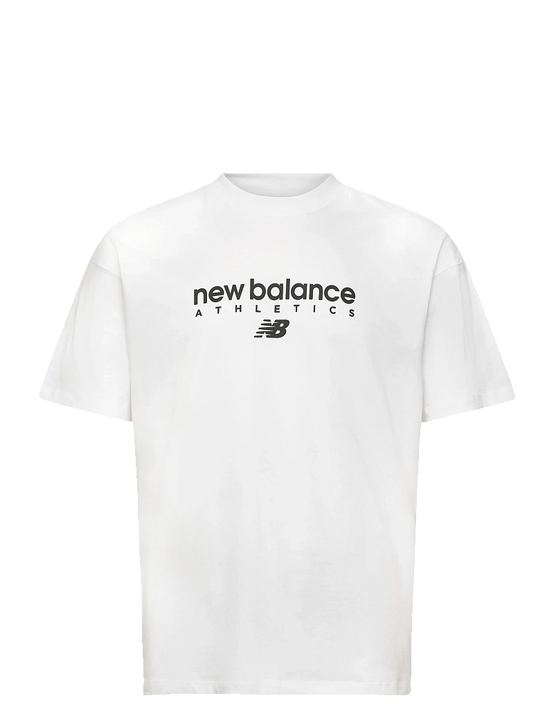 New Balance - Linear Graphic T-Shirt - t-shirts - white - 0
