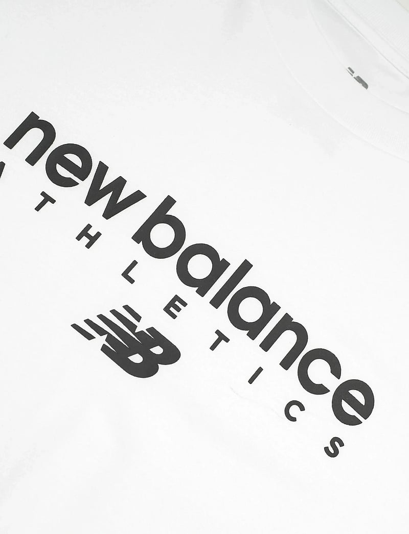 New Balance - Linear Graphic T-Shirt - t-shirts - white - 2