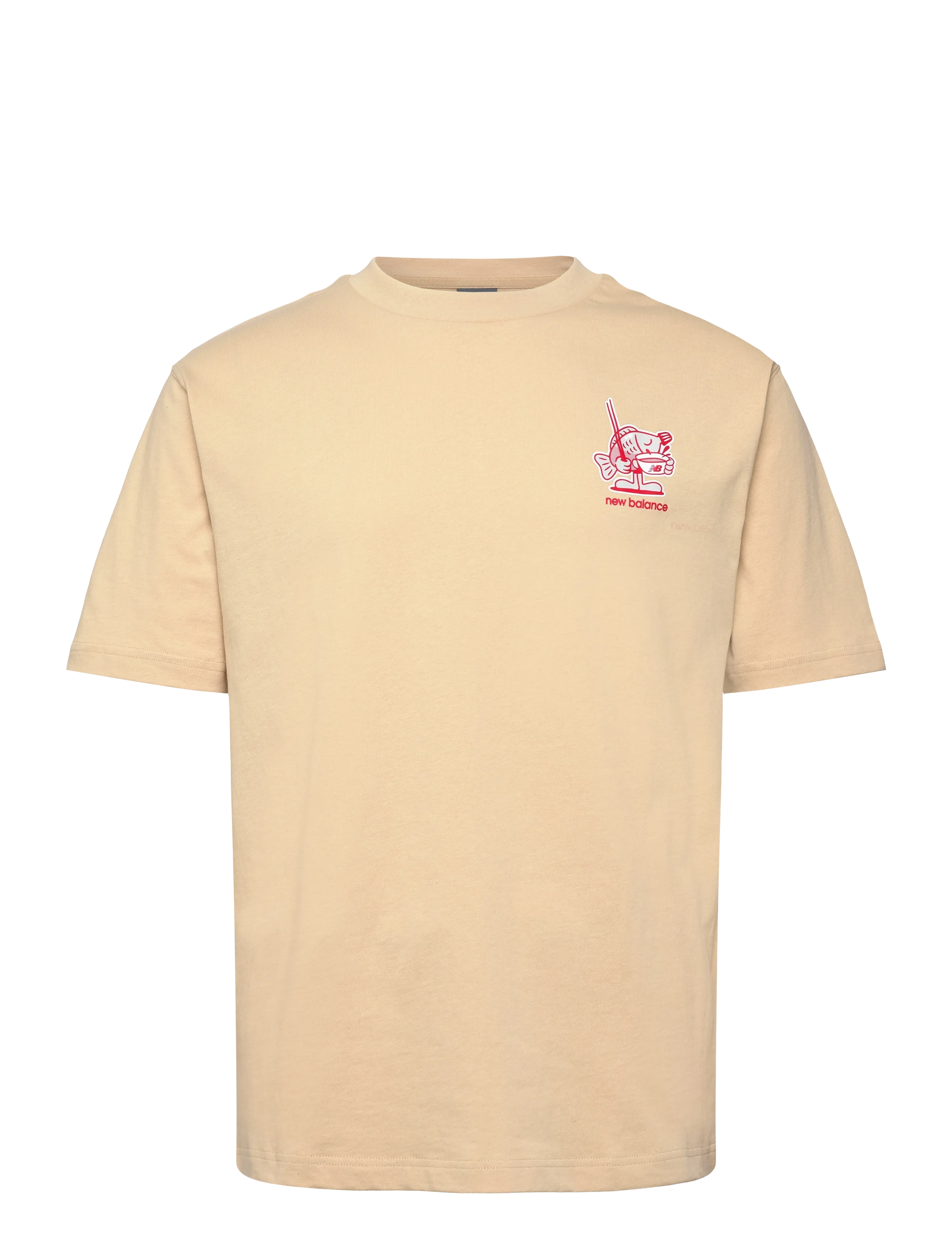 New Balance Ramen T-Shirt, S, Sport Oberteile, Creme - T-shirts, Männerswear