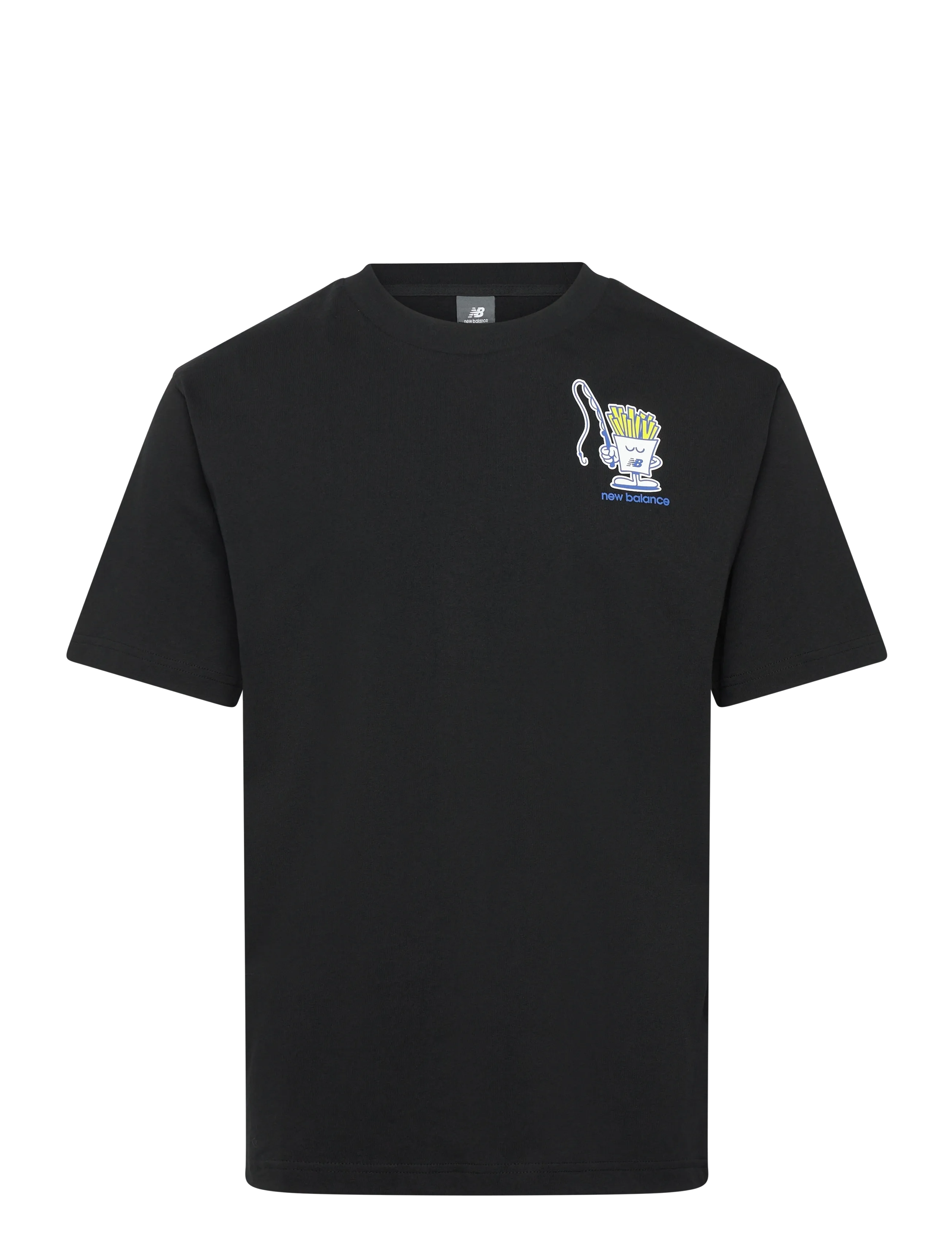 New Balance Fish And Chips T-Shirt, Mænd, Fish Og Chips Grafik T-Shirt, Sort, Str: S