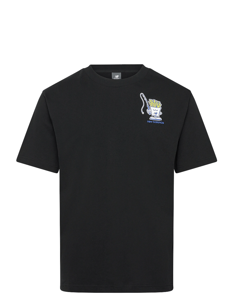 New Balance - Fish and Chips T-Shirt - alussärgid ja t-särgid - black - 0