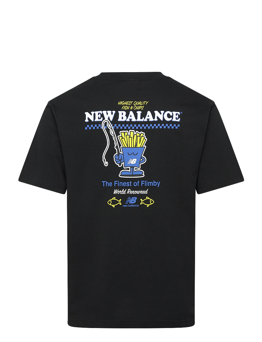 New Balance - Fish and Chips T-Shirt - alussärgid ja t-särgid - black - 1