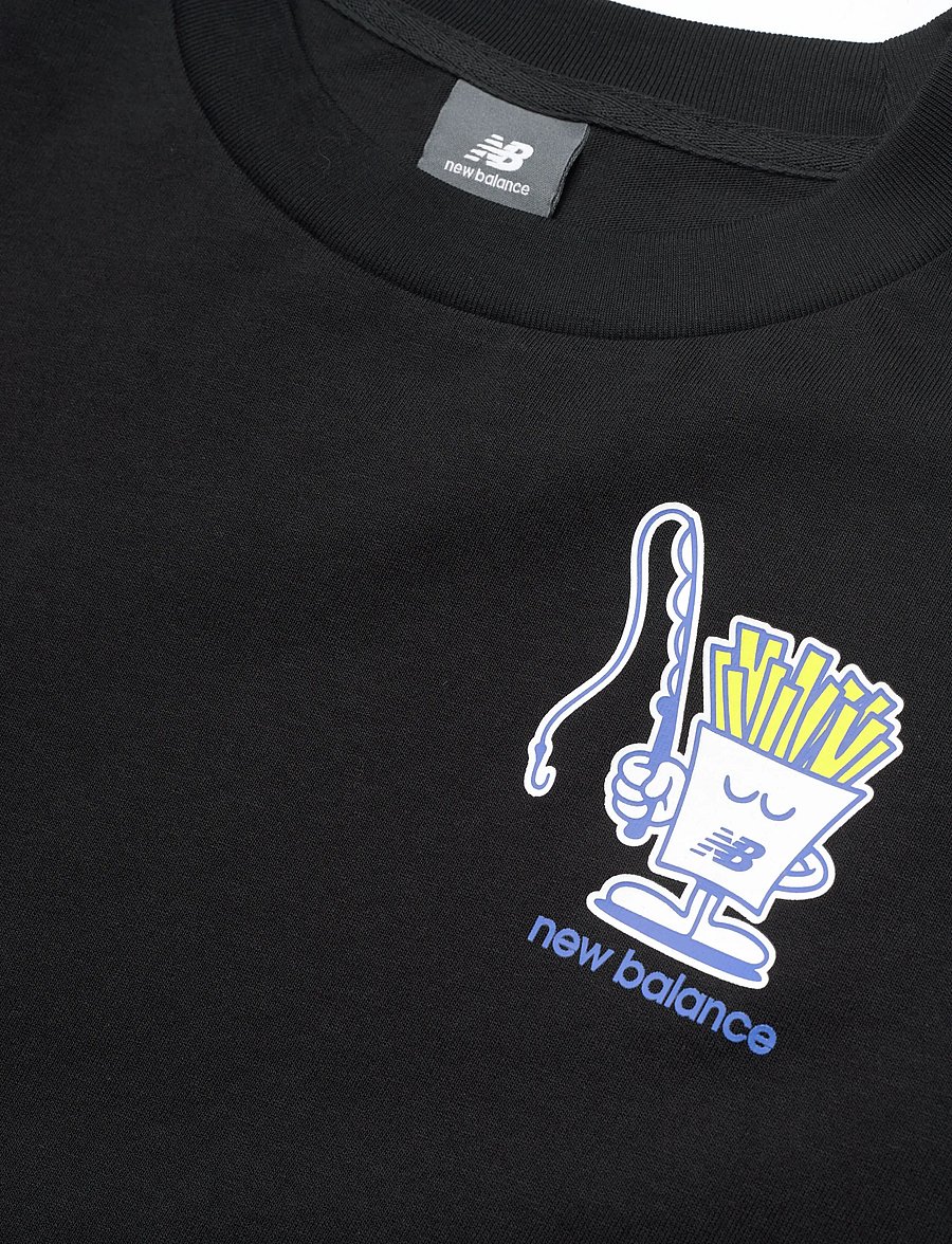 New Balance - Fish and Chips T-Shirt - alussärgid ja t-särgid - black - 2