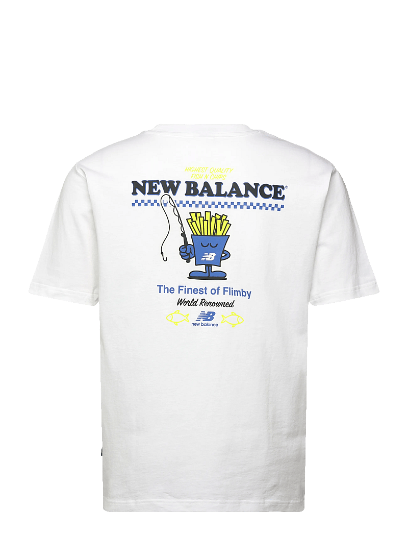 New Balance - Fish and Chips T-Shirt - oberteile & t-shirts - white - 1