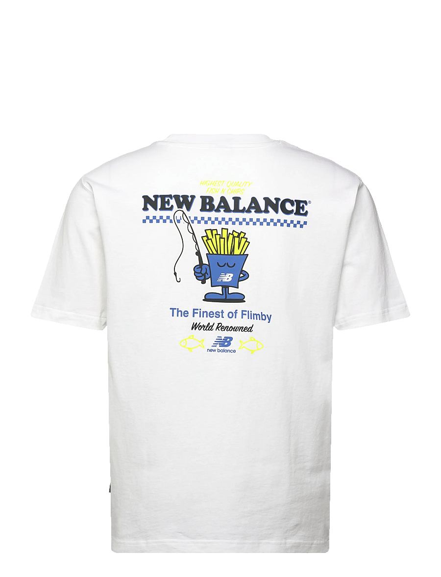 New Balance - Fish and Chips T-Shirt - t-shirts - white - 1