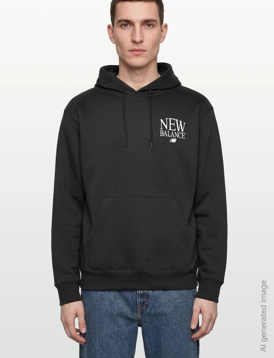 New Balance - Reimagined Fleece Hoodie - tops - black - 3