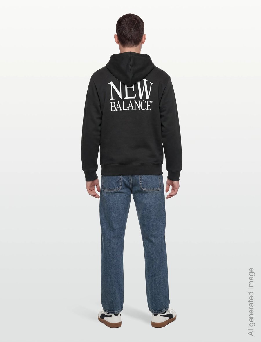New Balance - Reimagined Fleece Hoodie - tops - black - 4
