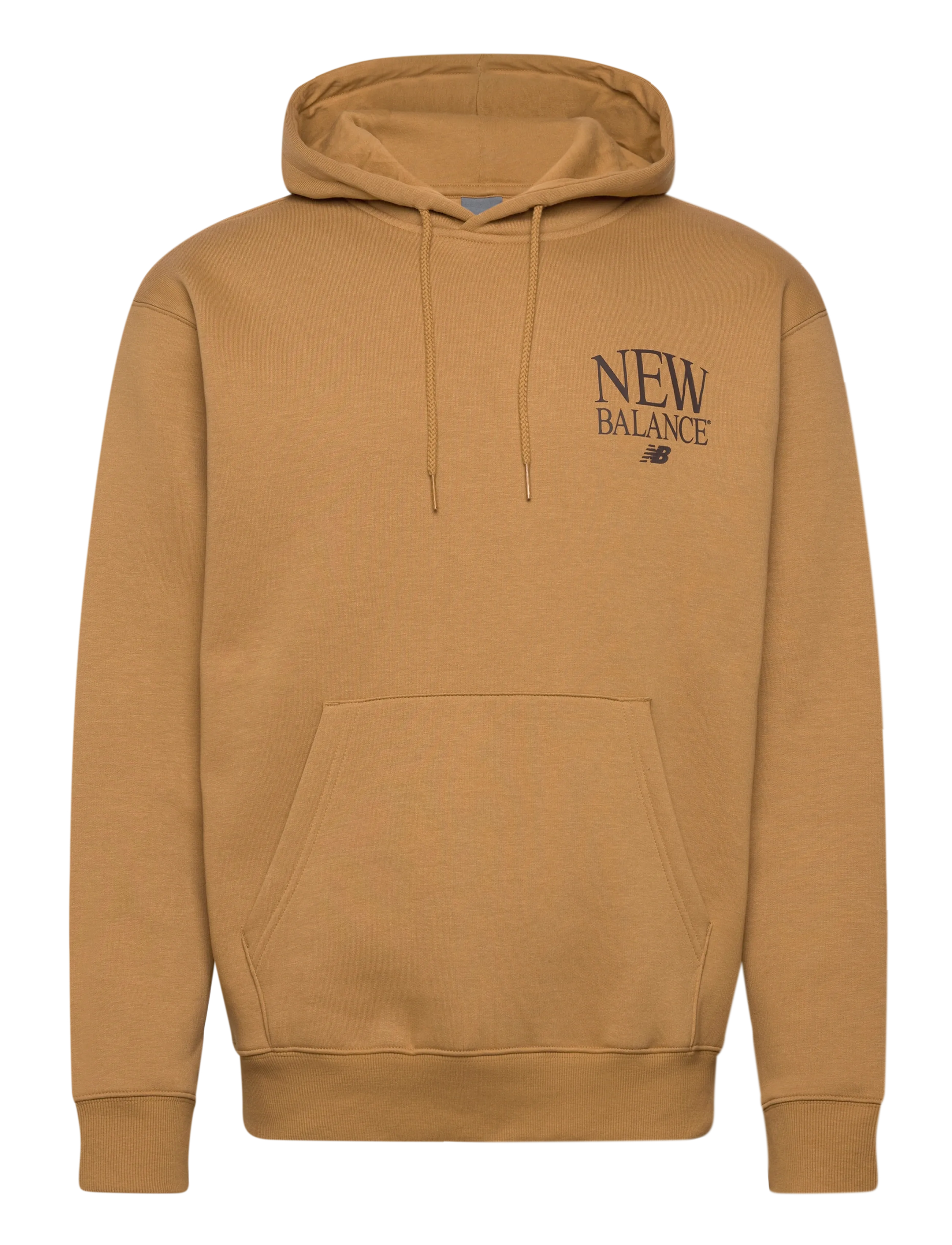 New Balance Reimagined Fleece Hoodie, L, Brown, Sport Sweatshirts & Hoodies > Sport Hoodies, Herre