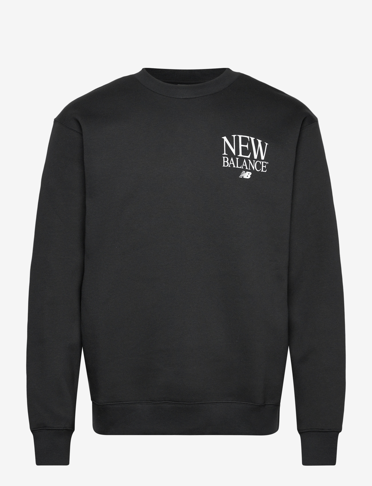 New Balance - Reimagined Fleece Crew - oberteile - black - 0