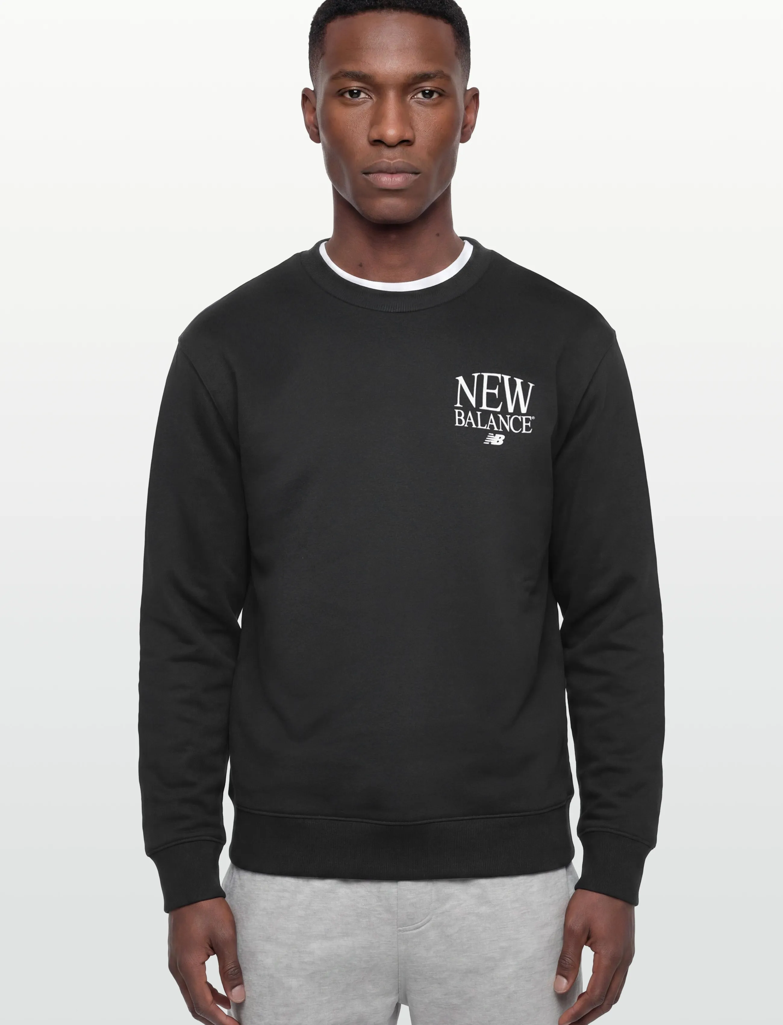 New Balance - Reimagined Fleece Crew - overdele - black - 3