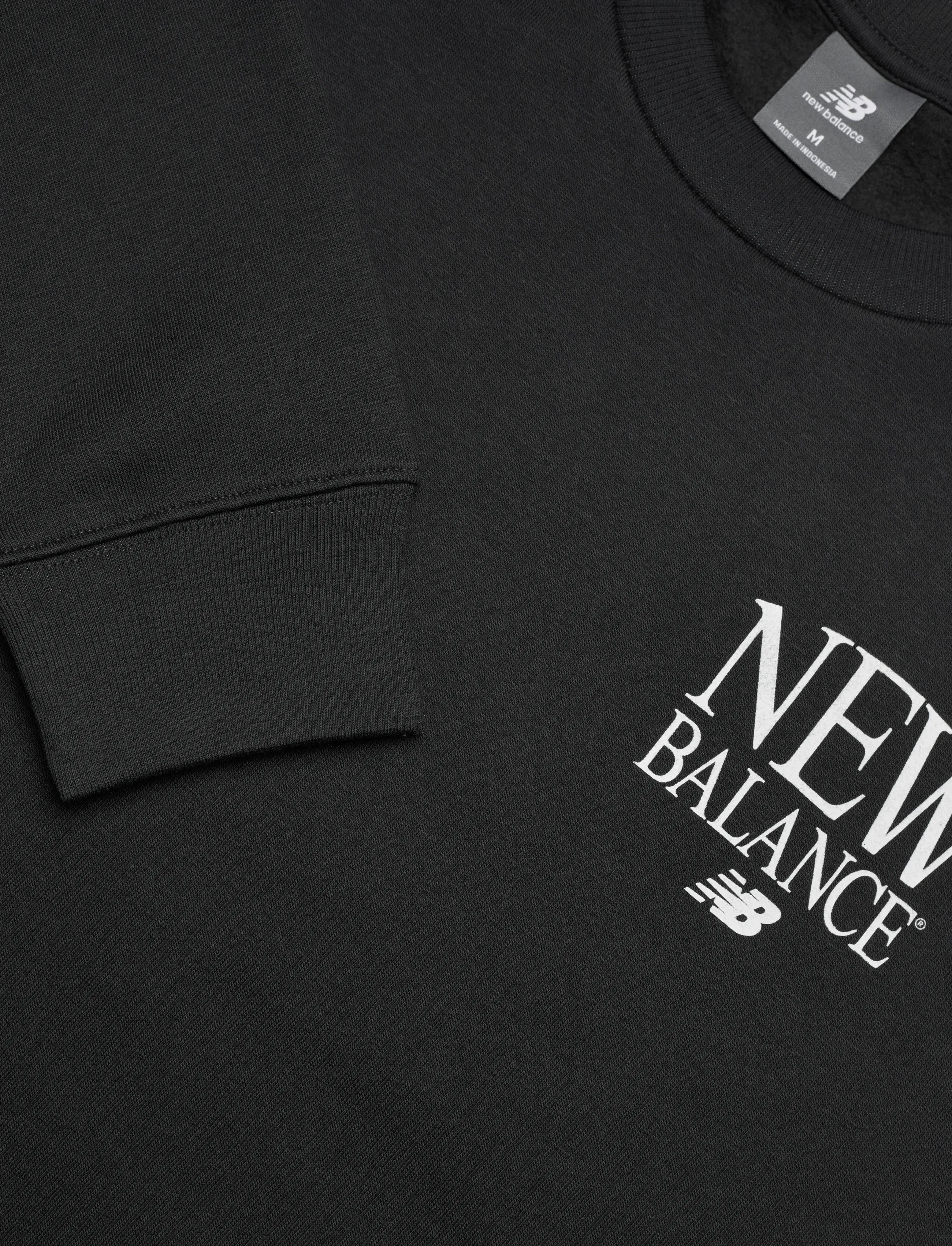 New Balance - Reimagined Fleece Crew - overdele - black - 5
