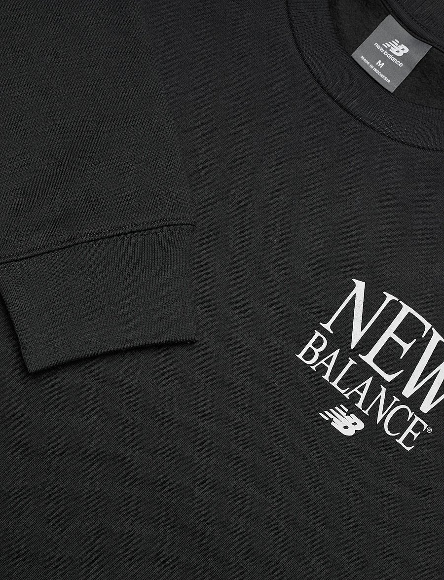 New Balance - Reimagined Fleece Crew - tops - black - 5