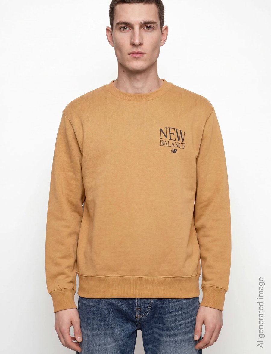 New Balance - Reimagined Fleece Crew - overdele - stucco - 3