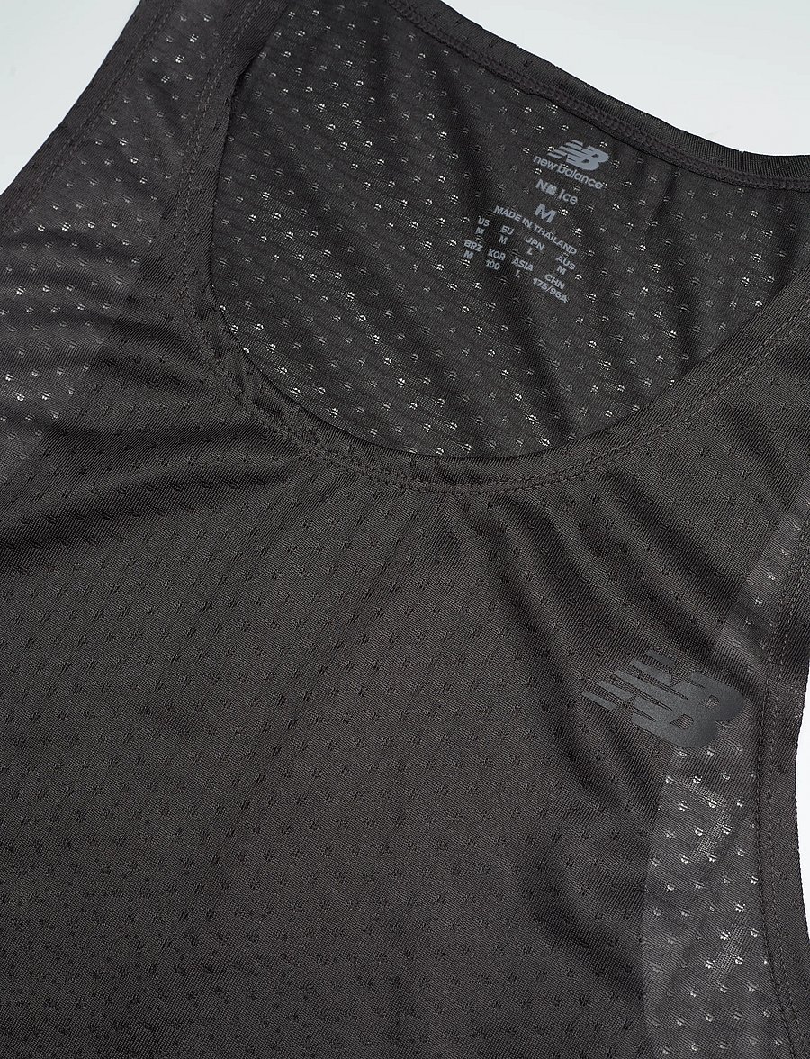 New Balance - Viz-Tech Run Singlet - Õlapaeltega pluusid - black - 4