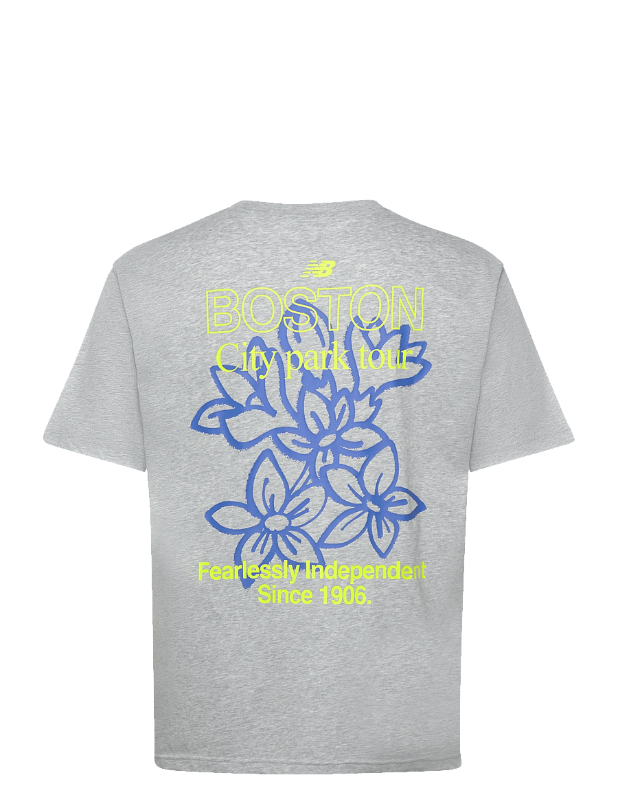 New Balance - Boston City Run T-Shirt - t-shirts - athletic grey - 1