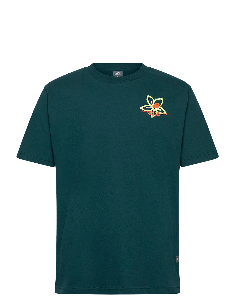 New Balance - Boston City Run T-Shirt - oberteile & t-shirts - medusa green - 0