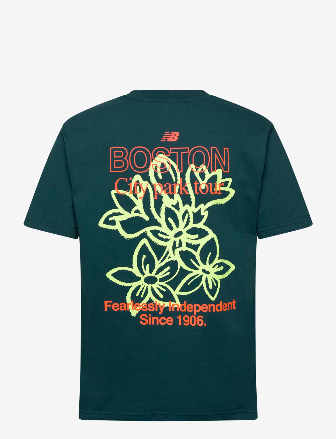 New Balance - Boston City Run T-Shirt - oberteile & t-shirts - medusa green - 1