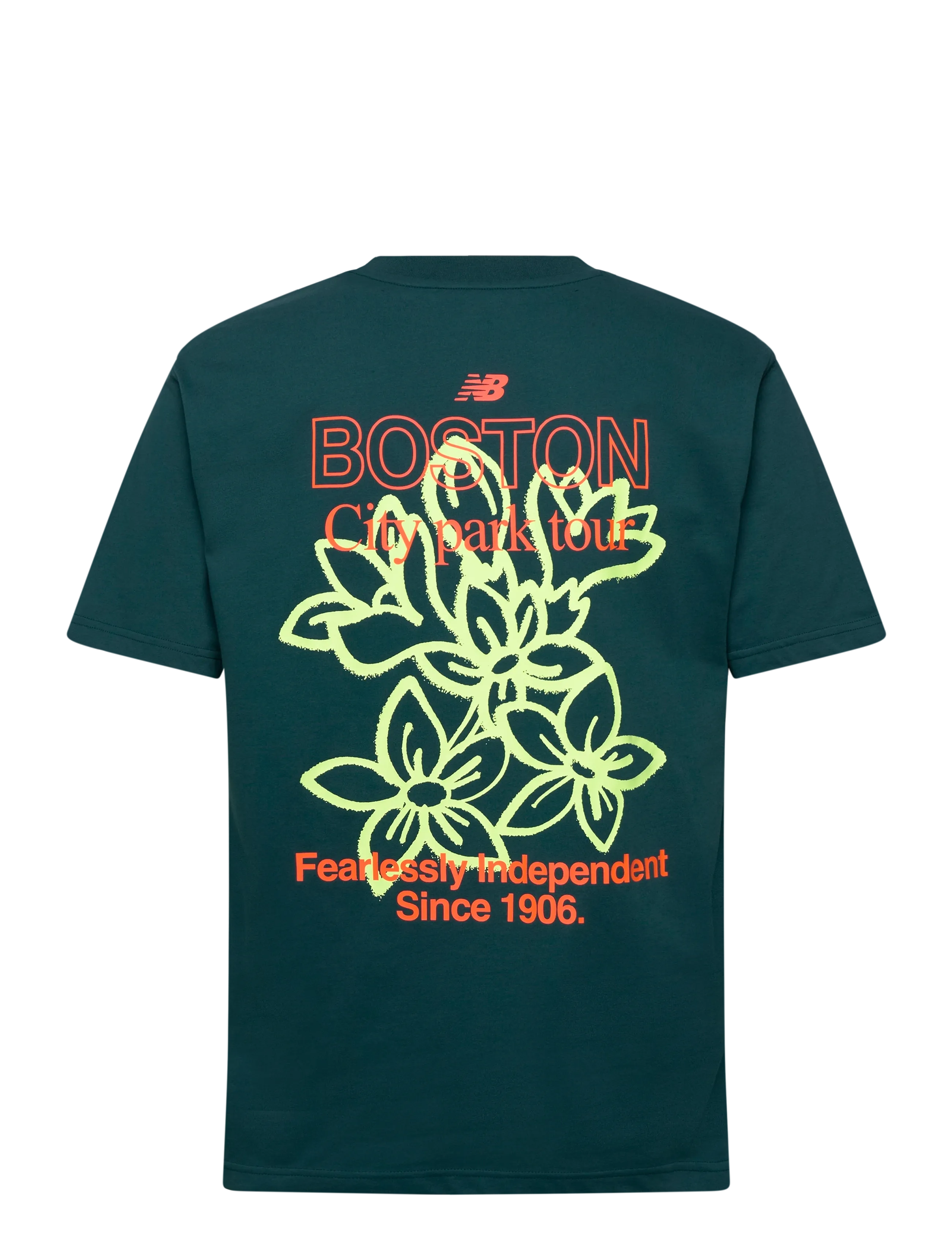 New Balance - Boston City Run T-Shirt - t-shirts - medusa green - 1
