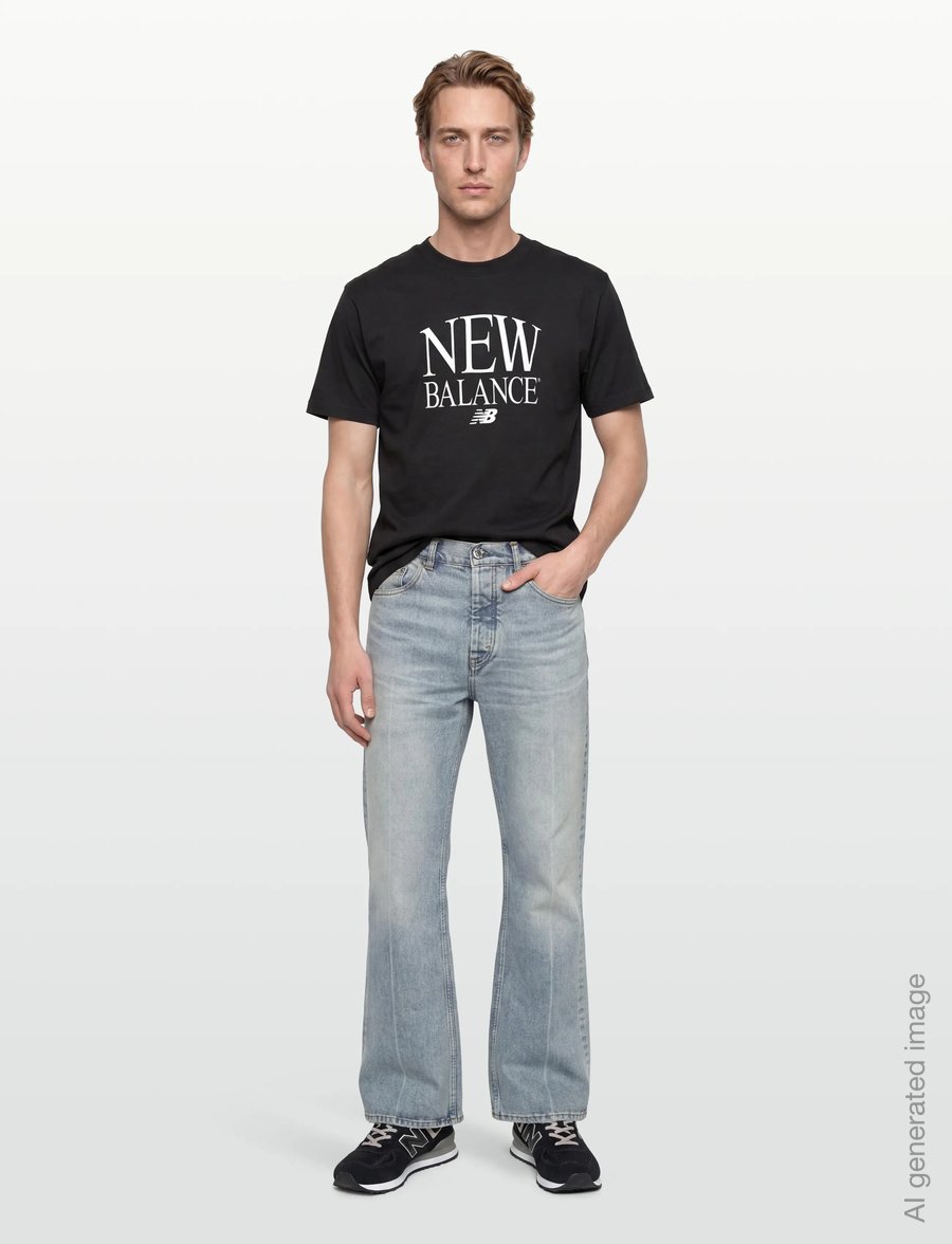 New Balance - Reimagined Graphic T-Shirt - oberteile & t-shirts - black - 0