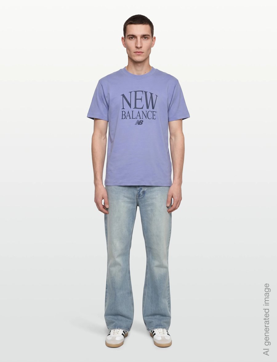 New Balance - Reimagined Graphic T-Shirt - tops & t-shirts - fairweather blue - 0
