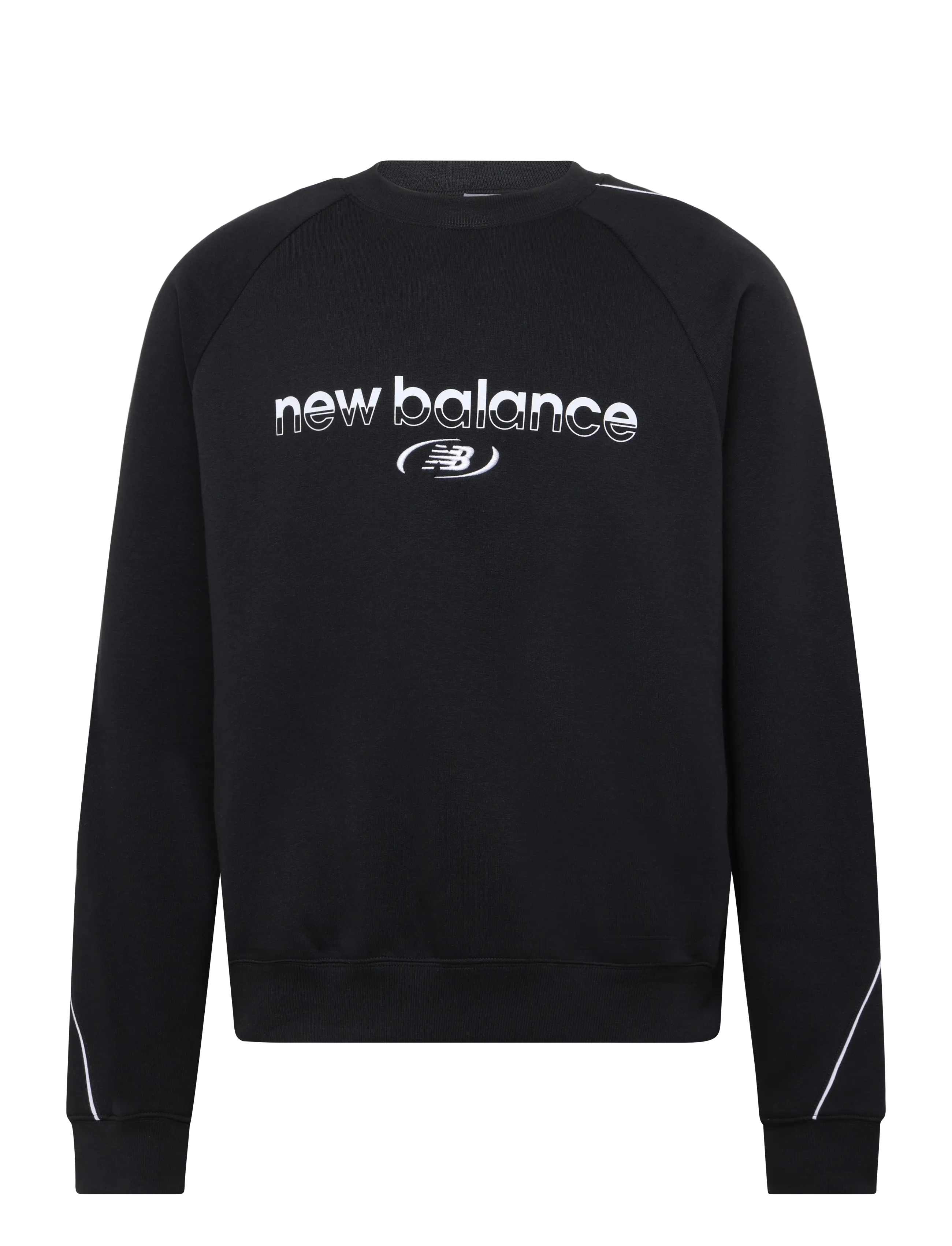 New Balance Trackside Fleece Crew - Nowosci - BLACK / black
