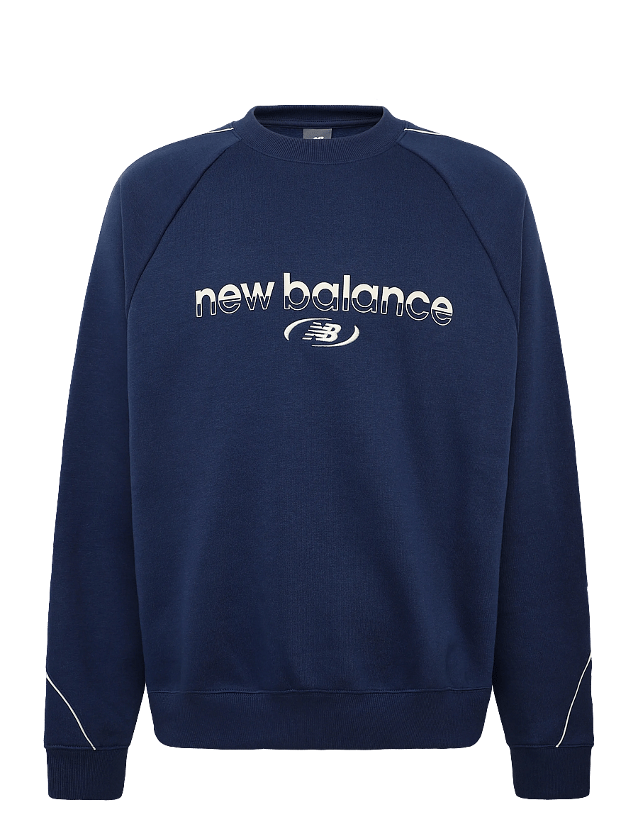 New Balance - Trackside Fleece Crew - Överdelar - nb navy - 1
