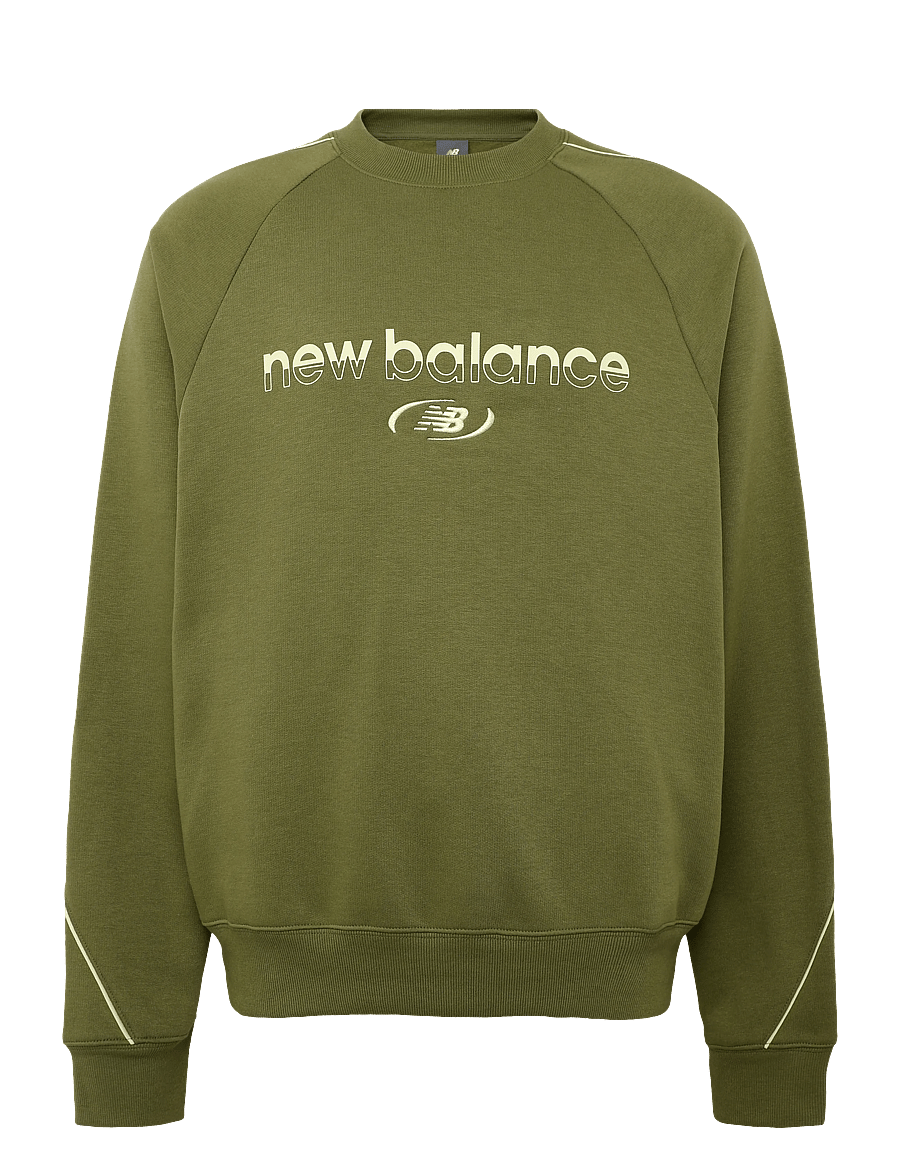 New Balance - Trackside Fleece Crew - Överdelar - sport green - 1