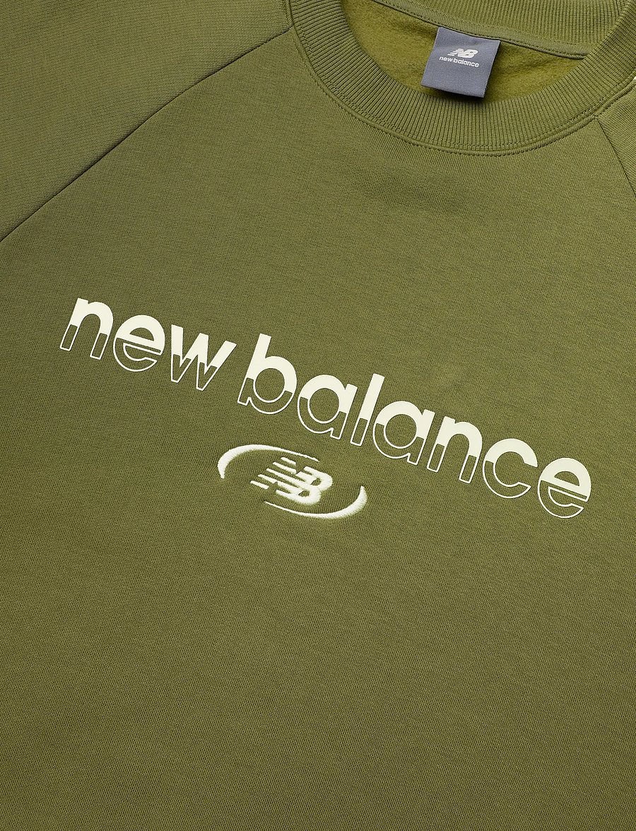 New Balance - Trackside Fleece Crew - Överdelar - sport green - 5