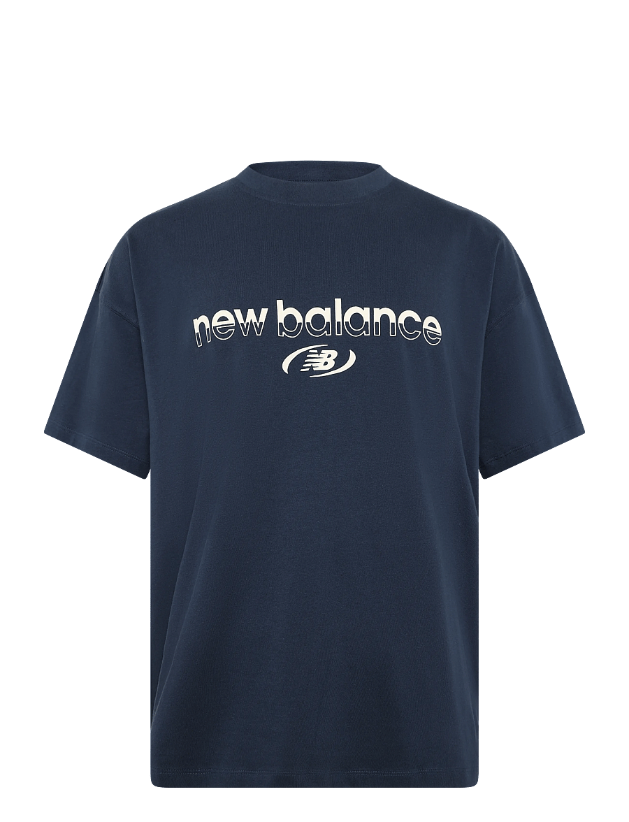 New Balance - Trackside T-Shirt - oberteile & t-shirts - nb navy - 0