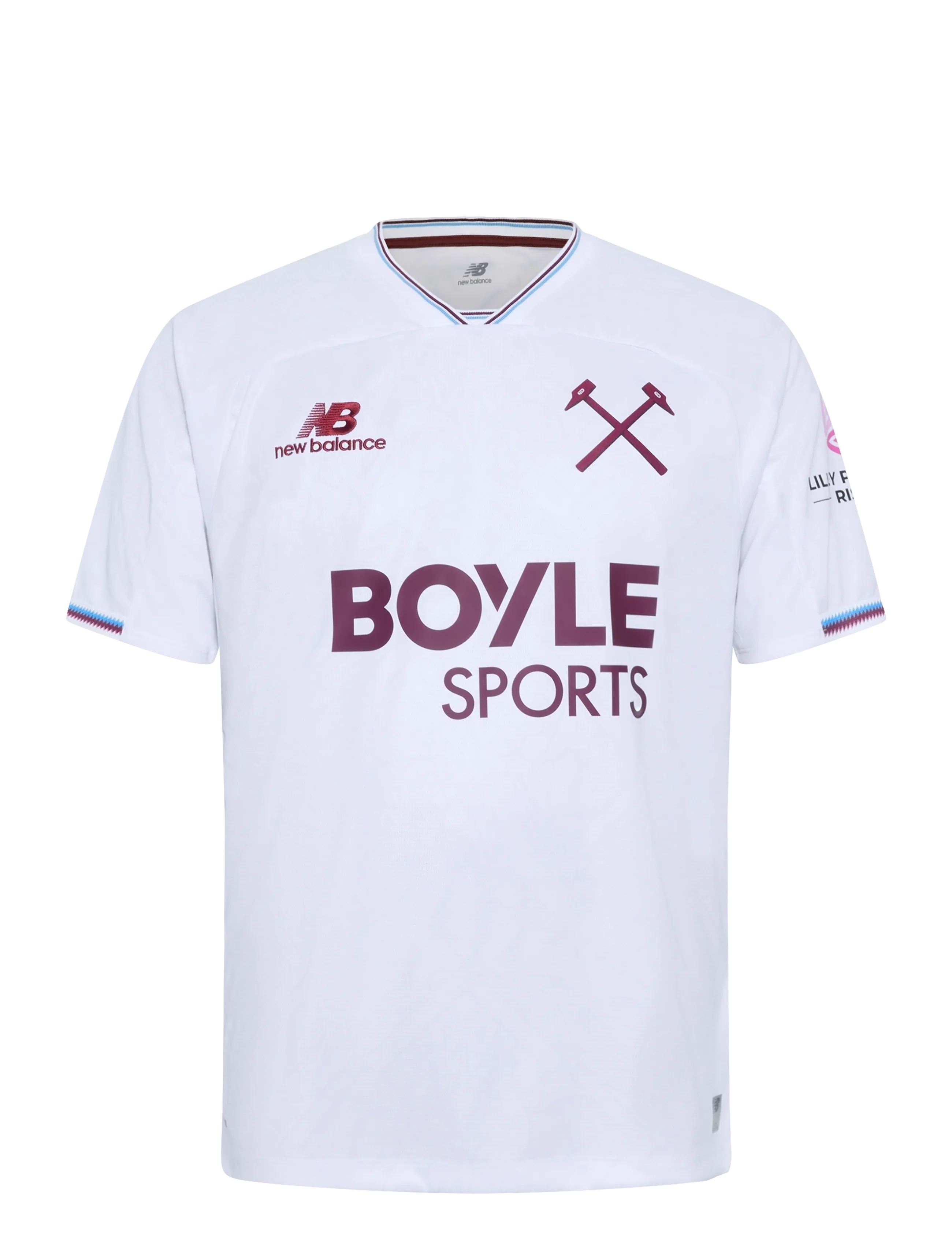 New Balance West Ham United 26/27 Away Short Sleeve Jersey, L, White, Sport Overdele > Sport Football Shirts, Herre