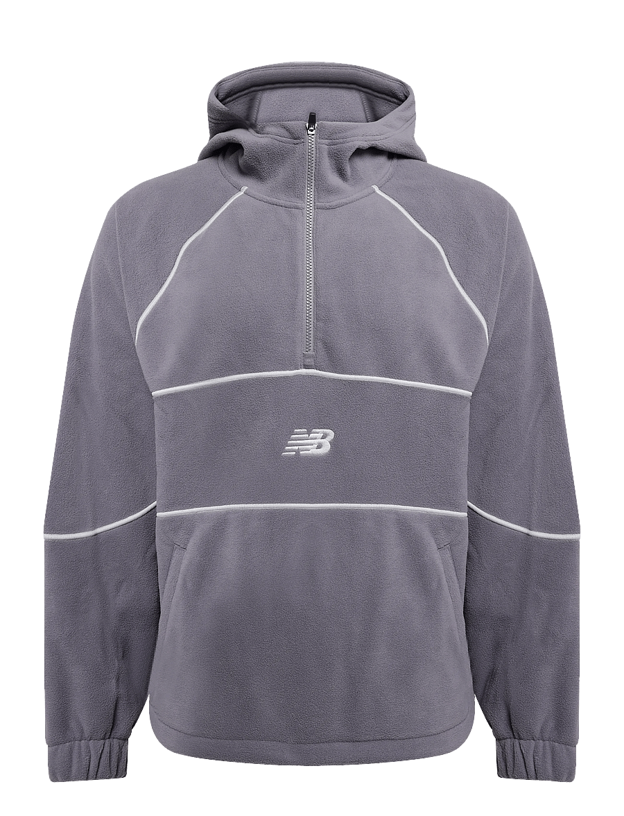 New Balance - Trackside Polar Fleece Hoodie - fleece & midlayer - off-line grey - 0