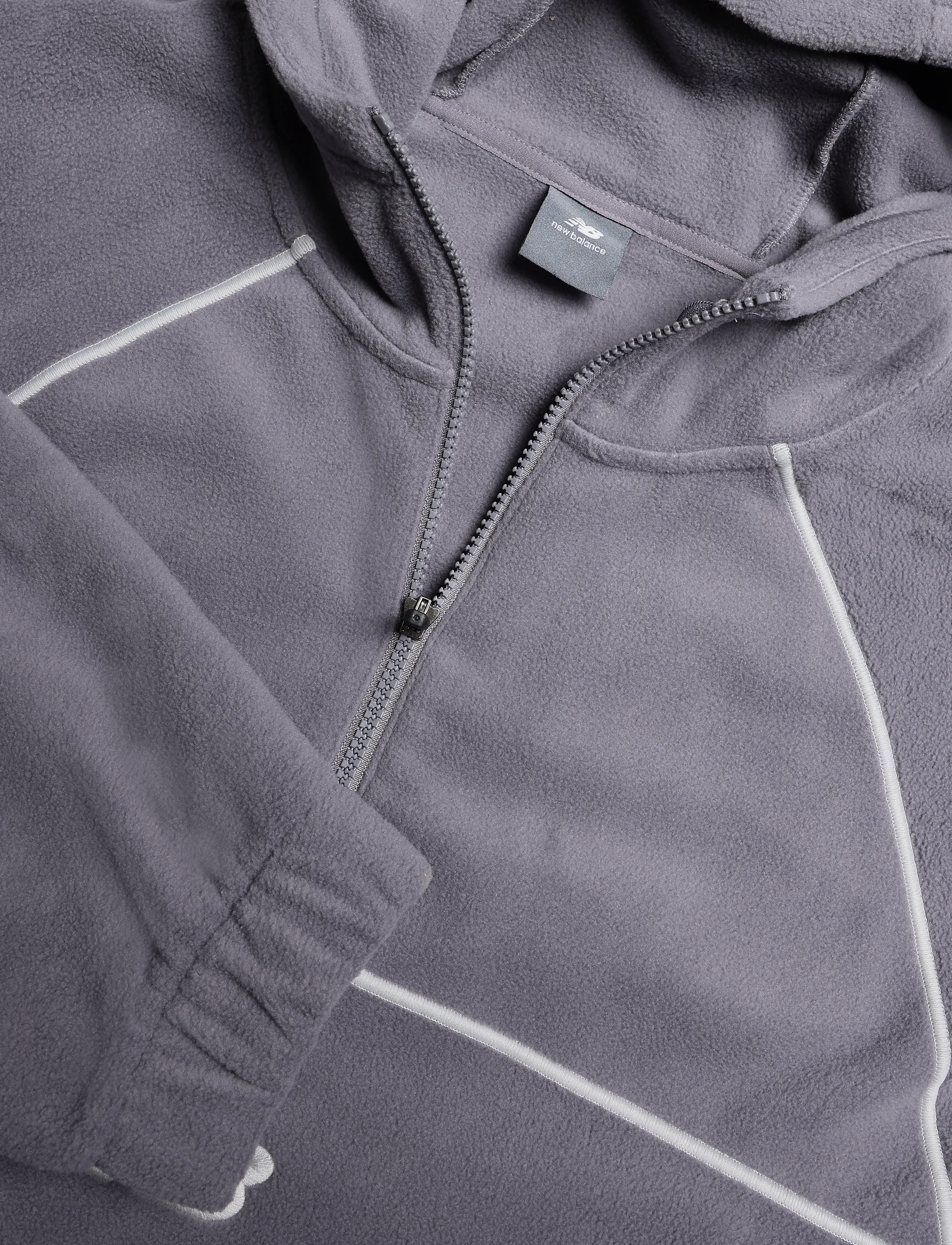New Balance - Trackside Polar Fleece Hoodie - fleece & midlayer - off-line grey - 2