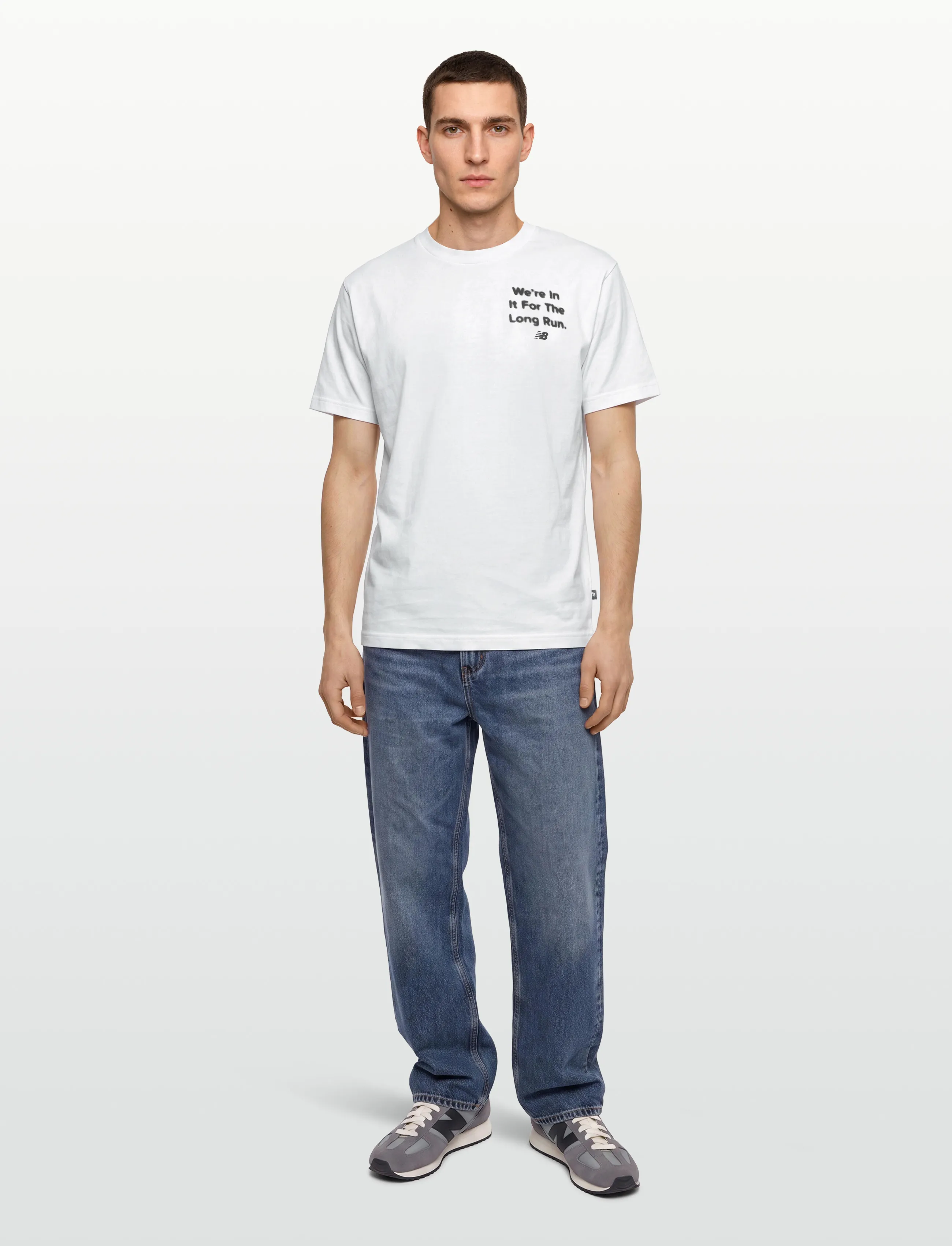New Balance Foggy Daze 1906 T-Shirt, L, Sport Oberteile, Weiß - T-shirts, Männerswear