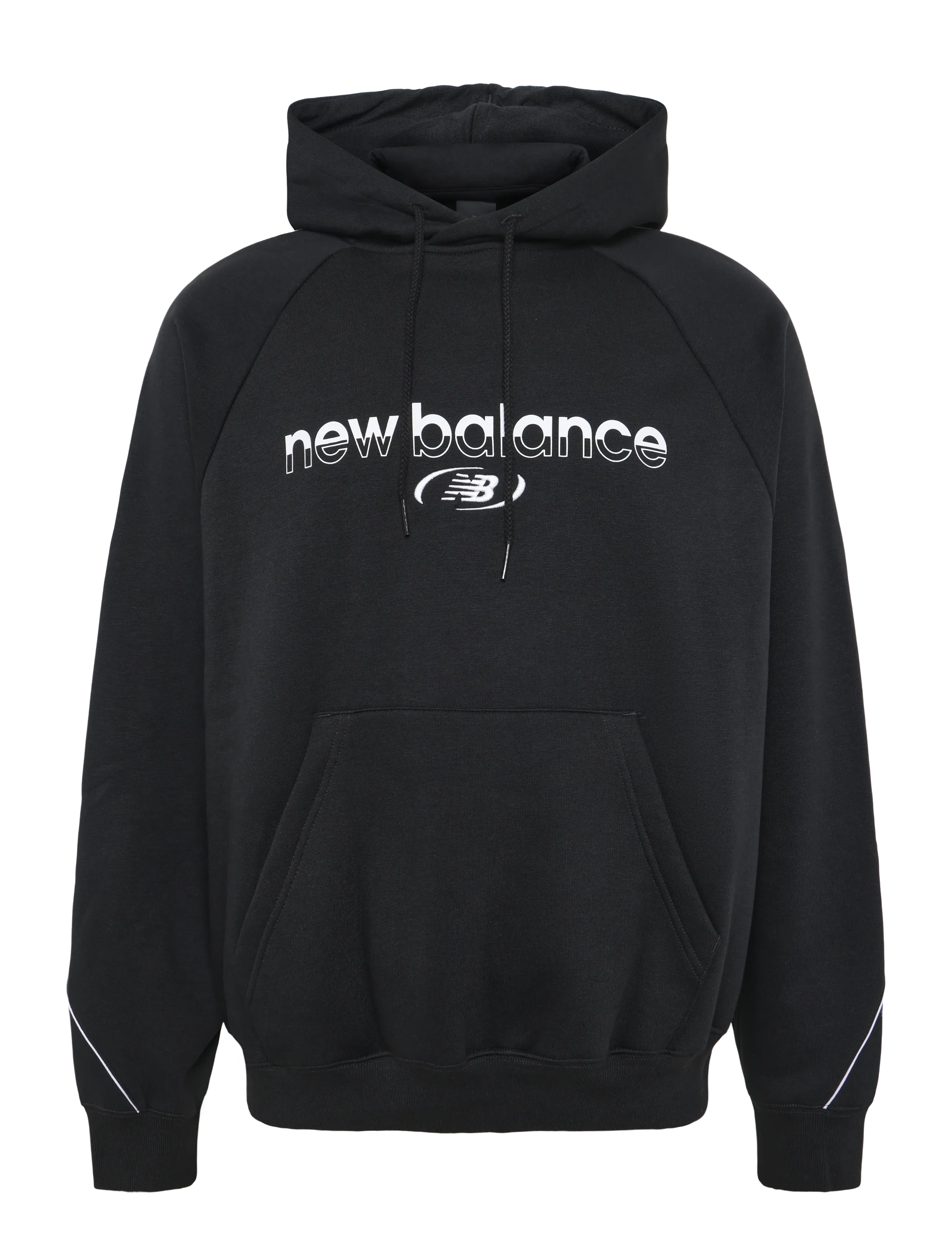 New Balance Trackside Fleece Hoodie - Nach Stil kaufen - BLACK / black